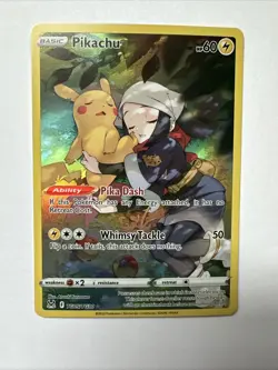 Pokemon TCG Pikachu TG05/TG30 Full Art Lost Origin Trainer Gallery NM/M - Image 1