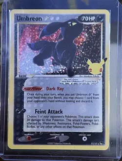 The Pokemon Company Umbreon Star Celebrations Holo Classic Collection 70HP 2007 - Image 1