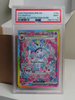 Pokemon Sylveon ex #156 Special Illustration Rare Holo PSA 9 - Image 1