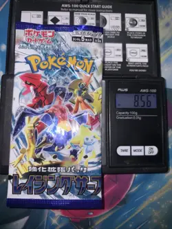 Heavy 8.56g Pokemon Sealed Raging Surf Japanese Booster Pack US Seller In Hand - Image 1