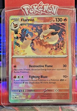 Pokemon Flareon Master Ball #013/131 Prismatic Evolutions Scarlet & Violet NM - Image 1