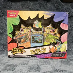 Pokemon Mega Evolution Ascended Heroes Deluxe Pin Collection Box English - Image 1