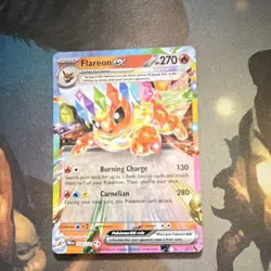 Pokemon TCG Flareon ex 014/131 Sv: Prismatic Evolutions Double Rare Holo 270 HP - Image 1