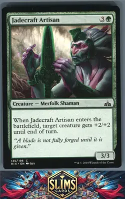 Magic the Gathering MTG Rivals of Ixalan Jadecraft Artisan #135 Buy 2 Get 1 - Image 1