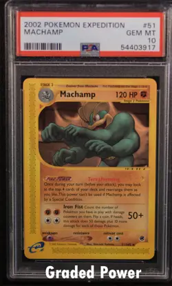 Expedition Machamp PSA 10 51/165 Pokemon (3917) - Image 1