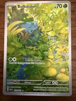 Pokemon Bulbasaur 166/165 Sv: Scarlet & Violet 151 Illustration Rare Holo Engli… - Image 1