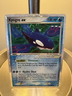 Kyogre ex 95/100 EX Crystal Guardians Ultra Rare Holo Pokemon TCG MP-HP - Image 1
