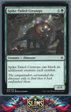 Magic the Gathering MTG Ixalan Spike-Tailed Ceratops #209 Buy 2 Get 1 - Image 1