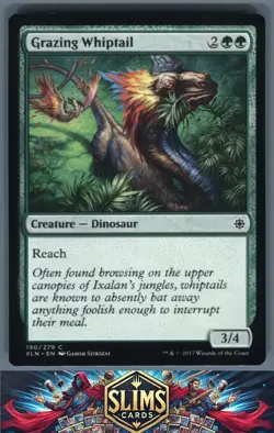 Magic the Gathering MTG Ixalan Grazing Whiptail #190 Buy 2 Get 1 - Image 1