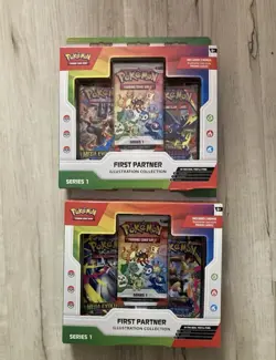 2x Pokemon TCG First Partner Illustration Collection New Sealed Lot Of 2 - Image 1