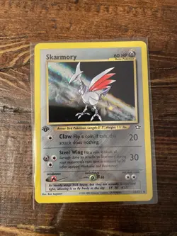 The Pokemon Company Pokemon TCG Skarmory Neo Genesis 1st Ed Holo Rare 13/111 60… - Image 1