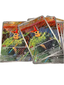 POKEMON TCG VICTINI 208 PROMO ILLUSTRATION JUMBO BSP LOT OF 19 - Image 2