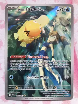Misty's Psyduck 193/182 Sv10: Destined Rivals Illustration Rare Pokemon NM - Image 1