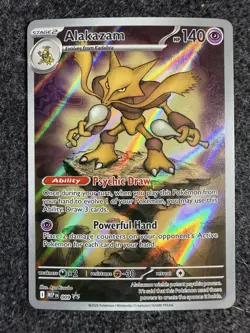 Alakazam 009 ME: Mega Evolution Black Star Promo Pokemon NM English - Image 1