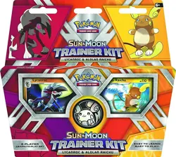 Pokemon TCG Sun & Moon 2xTrainer Kits Alolan Sandslash Ninetales Lycanroc Raichu - Image 3