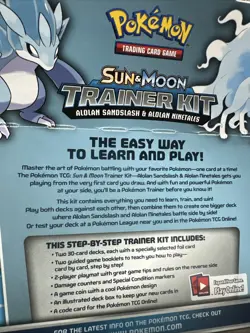 Pokemon TCG Sun & Moon 2xTrainer Kits Alolan Sandslash Ninetales Lycanroc Raichu - Image 5