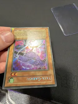YuGiOh Yata-Garasu Secret Rare LOD-000 Legacy of Darkness 1st Edition HP/DAMAGED - Image 4