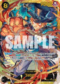 One Piece TCG - OP07-118 - Sabo - SEC - Image 2