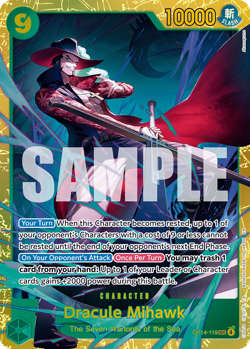 One Piece TCG - OP14-119 - Dracule Mihawk - SEC - Image 2