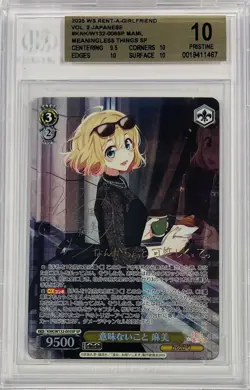 Weiss Schwarz Rent A Girlfriend Vol.2 Mami KNK/W132-005SP SP Foil Signed BGS 10 - Image 1
