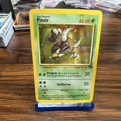 Pokemon TCG Pinsir Jungle 9/64 Holo Rare Unlimited Basic 60 HP Card - Image 1