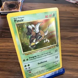 Pokemon TCG Pinsir Jungle 9/64 Holo Rare Unlimited Basic 60 HP Card - Image 3