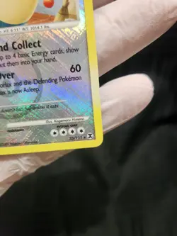 Pokemon Card - Snorlax League Promo Rising Rivals 33/111 Reverse Holo Crosshatch - Image 5