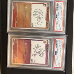 PSA 10 Sylveon & Flareon Yu Nagaba GEM MINT Japanese Graded Pokemon Card - Image 1