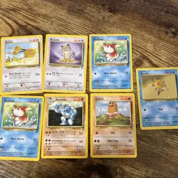 Pokemon vintage 1999 cards lot LP-damaged condition Lot of 19 - Image 4