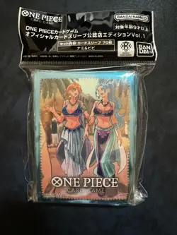 Nami & Vivi Official One Piece Card sleeves Bandai Pack of 70 - Image 1