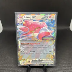 Pokemon TCG Blissey ex 134/167 2024 Twilight Masquerade Stamped Promo Card - LP - Image 2