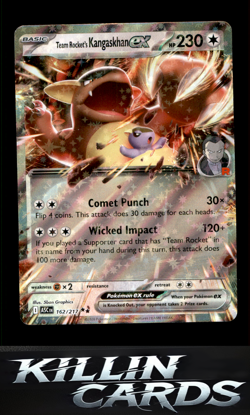 Team Rocket's Kangaskhan ex 162/217 Pokemon Double Rare ME: Ascended Heroes Card - Image 1
