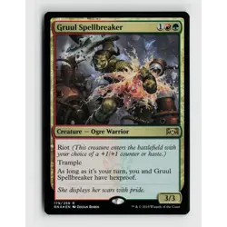MTG Gruul Spellbreaker #179 RNA Ravnica Allegiance Foil R NM Magic Card - Image 1