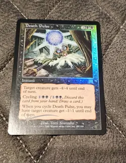 2002 Magic The Gathering - Onslaught Foil Death Pulse #137 NM Pack Fresh Card - Image 1