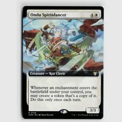 MTG Ondu Spiritdancer Extended Art #756 Commander Masters Normal R NM Magic Card - Image 1