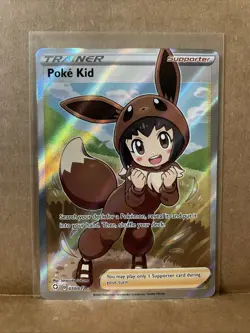 Pokemon TCG Shining Fates Poke Kid Full Art Ultra Rare Card 070/072 (A2) - Image 1