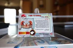 Topps Pokemon Card Krabby #98 Rainbow Holo Blue Label First Print - Image 2