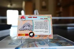 Topps Pokemon Card Muk #89 Rainbow Holo Blue Label First Print - Image 2
