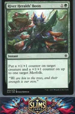 Magic the Gathering MTG Ixalan River Heralds' Boon #204 Buy 2 Get 1 - Image 1