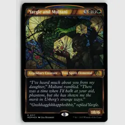 MTG Yargle and Multani Showcase #317 March of the Machine Foil R NM Magic Card - Image 1