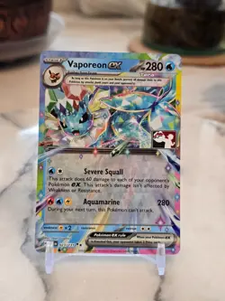Pokemon TCG Vaporeon ex 023/131 Prize Pack Series Cards Holo Near Mint - Image 1