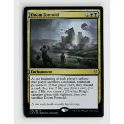 MTG Doom Foretold #187 ELD Throne of Eldraine Foil R NM Magic Card - Image 1