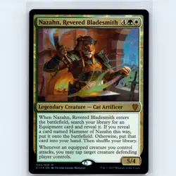MTG Nazahn, Revered Bladesmith #44 C17 Commander 2017 Foil M NM Magic Card - Image 1