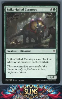 Magic the Gathering MTG Ixalan Spike-Tailed Ceratops #209 Buy 2 Get 1 - Image 1