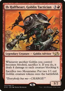 Ib Halfheart, Goblin Tactician NonFoil Duel Decks Anthology: Elves vs. Goblins - Image 1