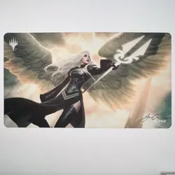 Signed Avacyn Angel of Hope Playmat Jason Chan Ultra Pro MTG Magic Deskmat Rare - Image 1