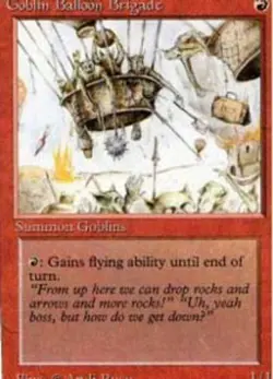 Goblin Balloon Brigade ~ Damaged 3rd Edition Revised MTG Magic UltimateMTG Red C - Image 1