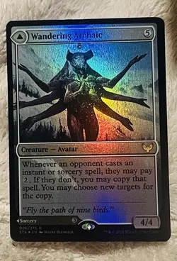 MTG 1x FOIL Wandering Archaic 6 Strixhaven School of Mages Magic Gathering x1 NM - Image 1