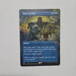 Magic: The Gathering Force of Will Mythic Blue Borderless Dominaria Remastered … - Image 1