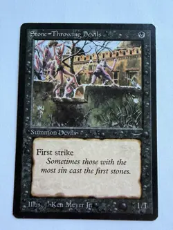 Stone- Throwing - Devils - Arabian Nights - MTG Magic - Image 1